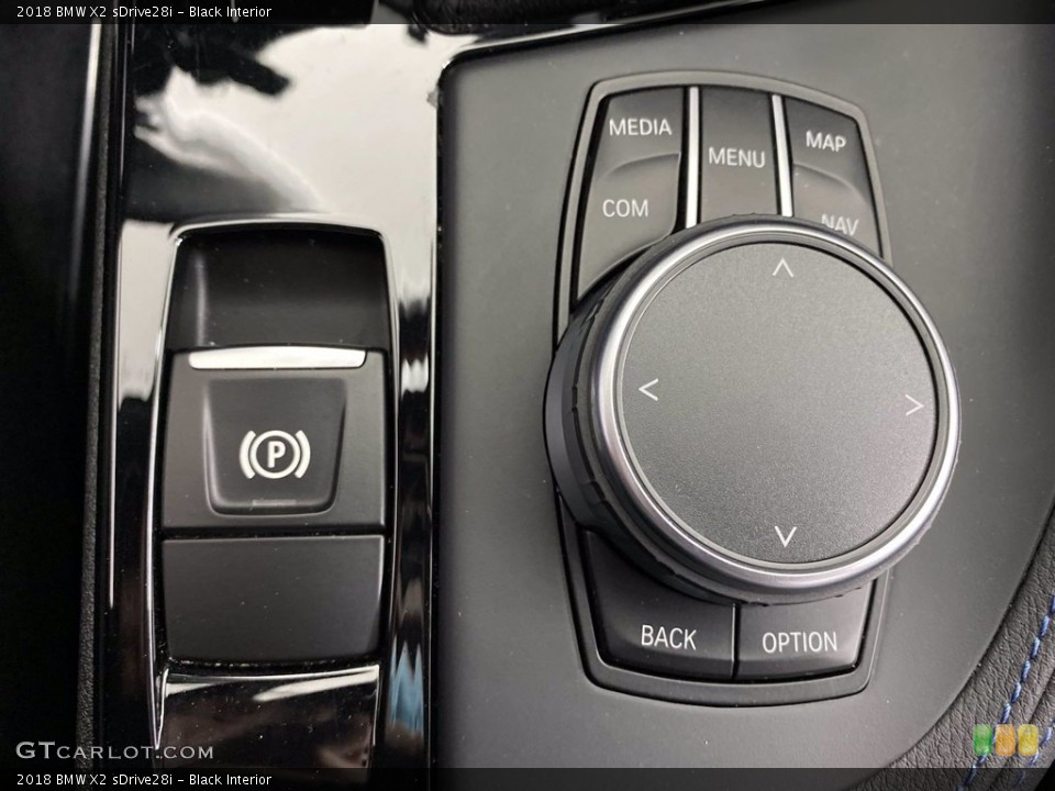 Black Interior Controls for the 2018 BMW X2 sDrive28i #142048015