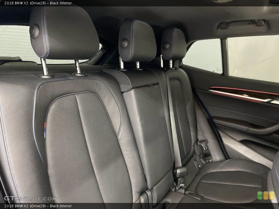 Black Interior Rear Seat for the 2018 BMW X2 sDrive28i #142048189
