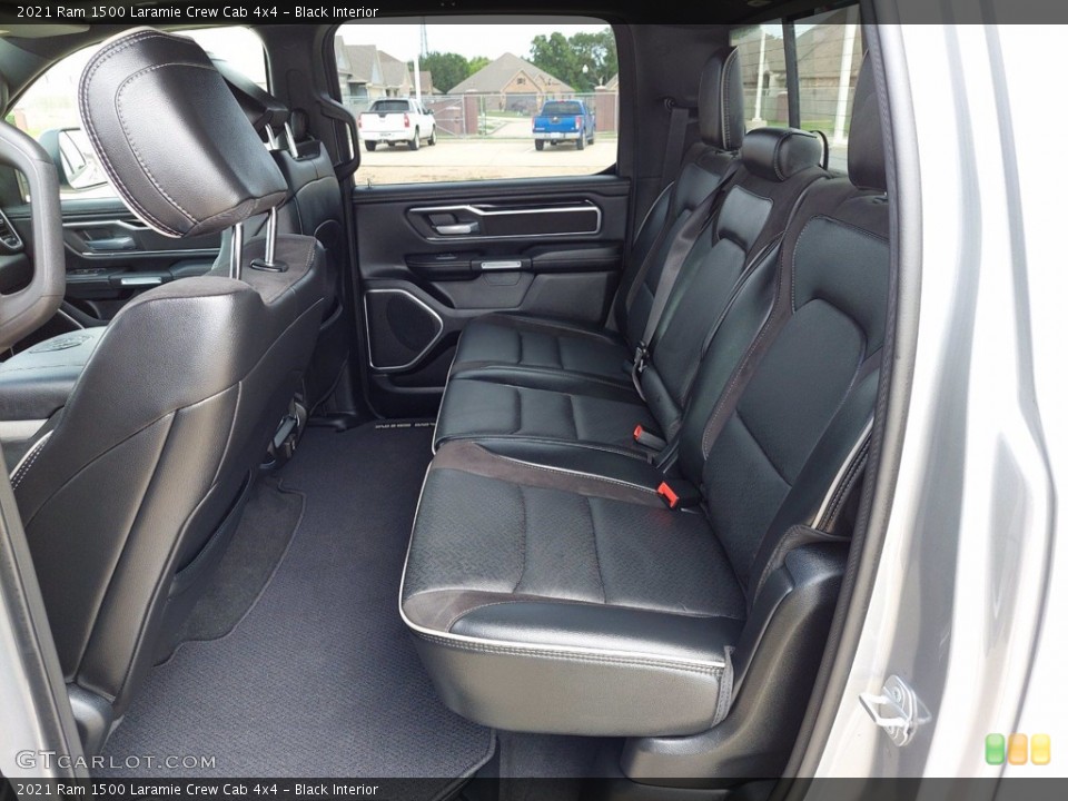 Black Interior Rear Seat for the 2021 Ram 1500 Laramie Crew Cab 4x4 #142049347