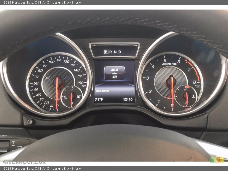 designo Black Interior Gauges for the 2018 Mercedes-Benz G 63 AMG #142049707
