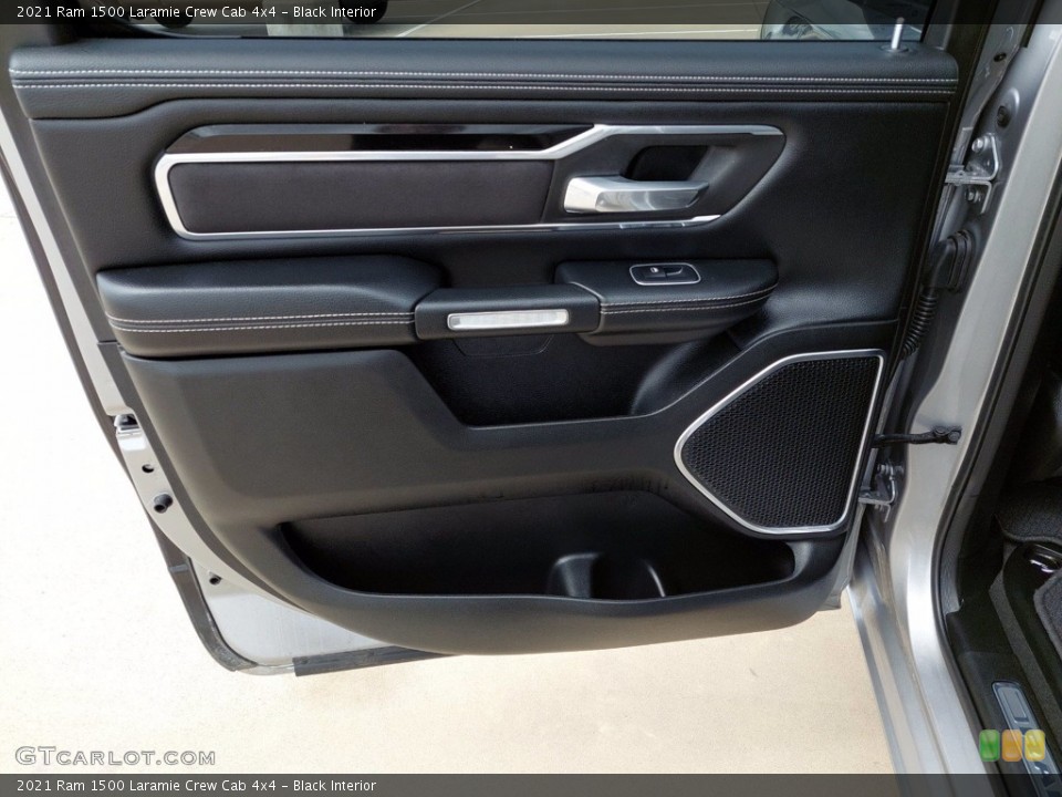Black Interior Door Panel for the 2021 Ram 1500 Laramie Crew Cab 4x4 #142049739