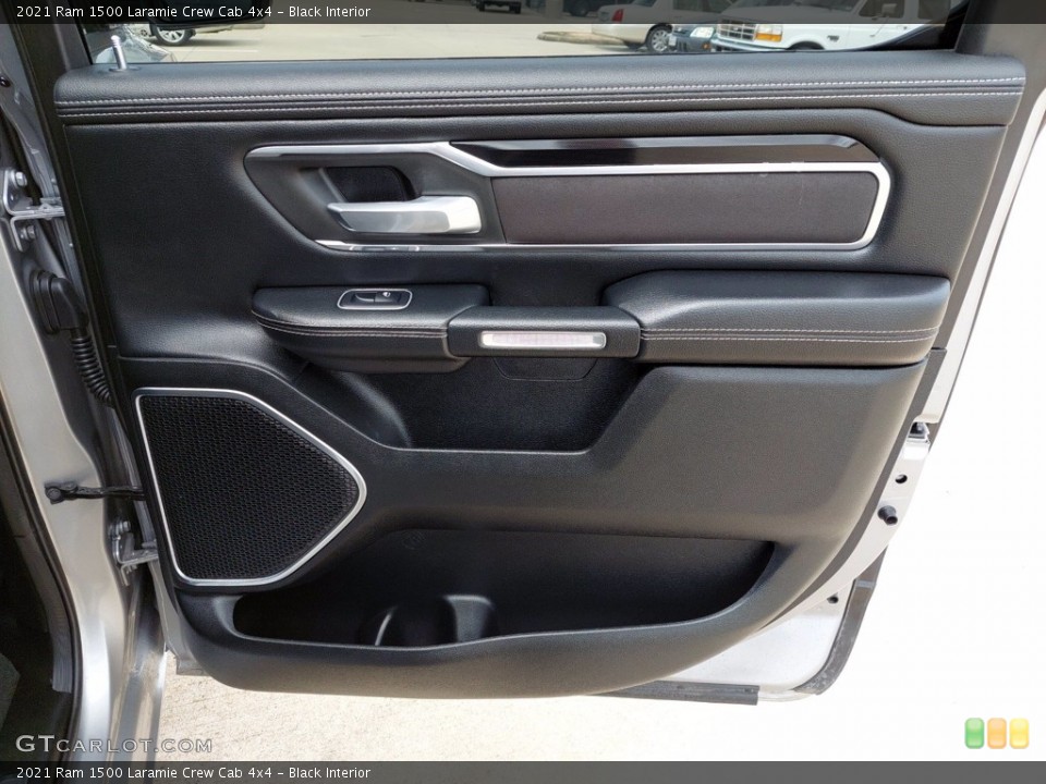 Black Interior Door Panel for the 2021 Ram 1500 Laramie Crew Cab 4x4 #142049758