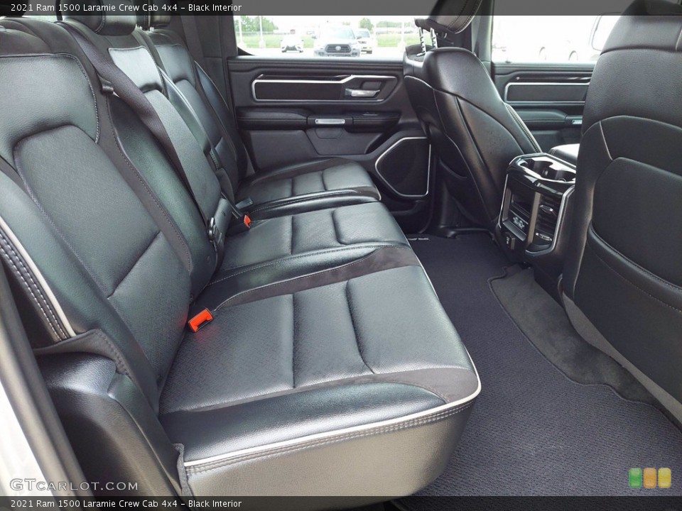 Black Interior Rear Seat for the 2021 Ram 1500 Laramie Crew Cab 4x4 #142049782