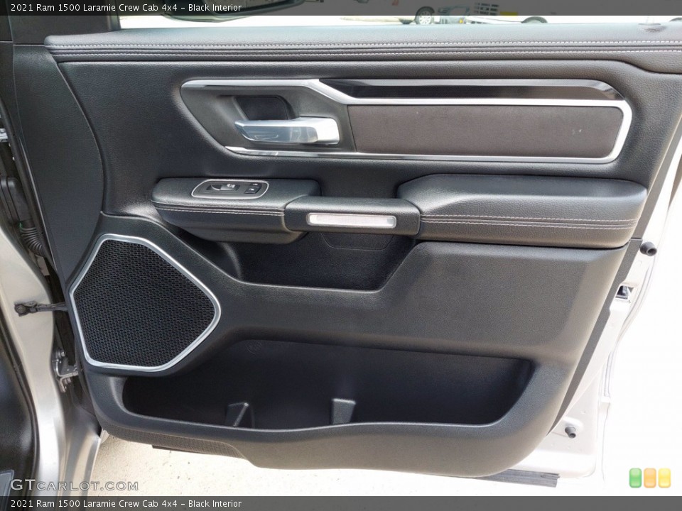 Black Interior Door Panel for the 2021 Ram 1500 Laramie Crew Cab 4x4 #142049800