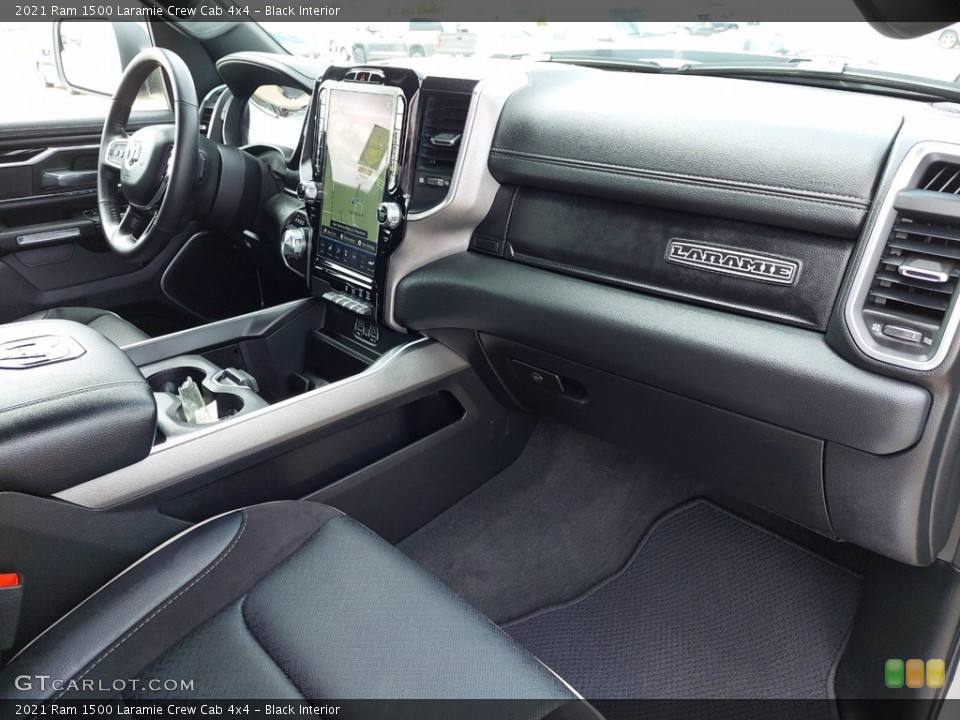 Black Interior Dashboard for the 2021 Ram 1500 Laramie Crew Cab 4x4 #142049833