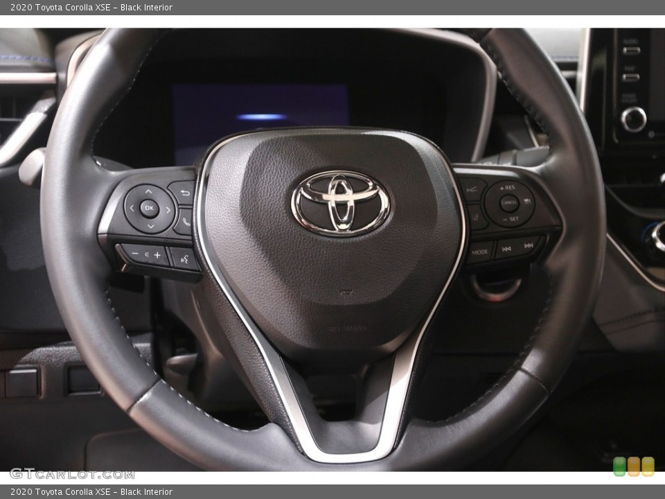 Black Interior Steering Wheel for the 2020 Toyota Corolla XSE #142051916