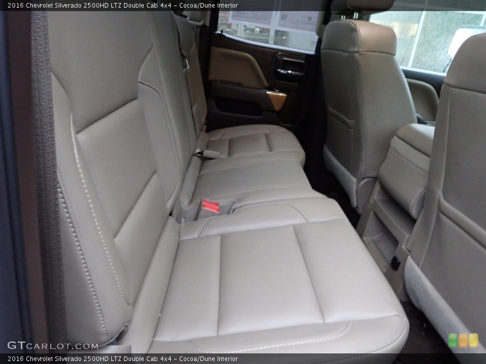 Cocoa/Dune Interior Rear Seat for the 2016 Chevrolet Silverado 2500HD LTZ Double Cab 4x4 #142052993