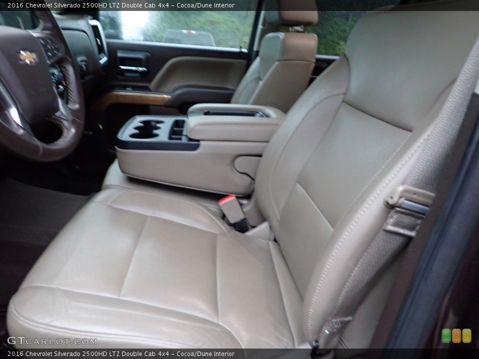 Cocoa/Dune Interior Front Seat for the 2016 Chevrolet Silverado 2500HD LTZ Double Cab 4x4 #142053002