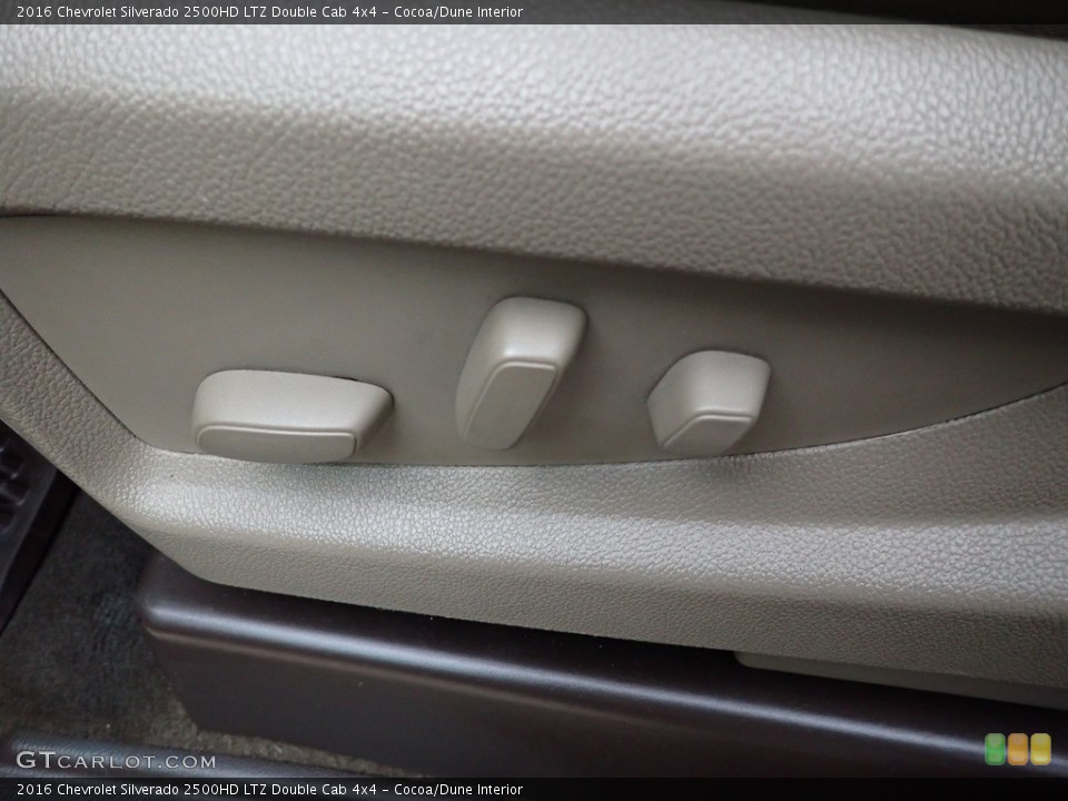 Cocoa/Dune Interior Front Seat for the 2016 Chevrolet Silverado 2500HD LTZ Double Cab 4x4 #142053014