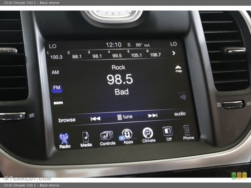 Black Interior Audio System for the 2016 Chrysler 300 C #142054358