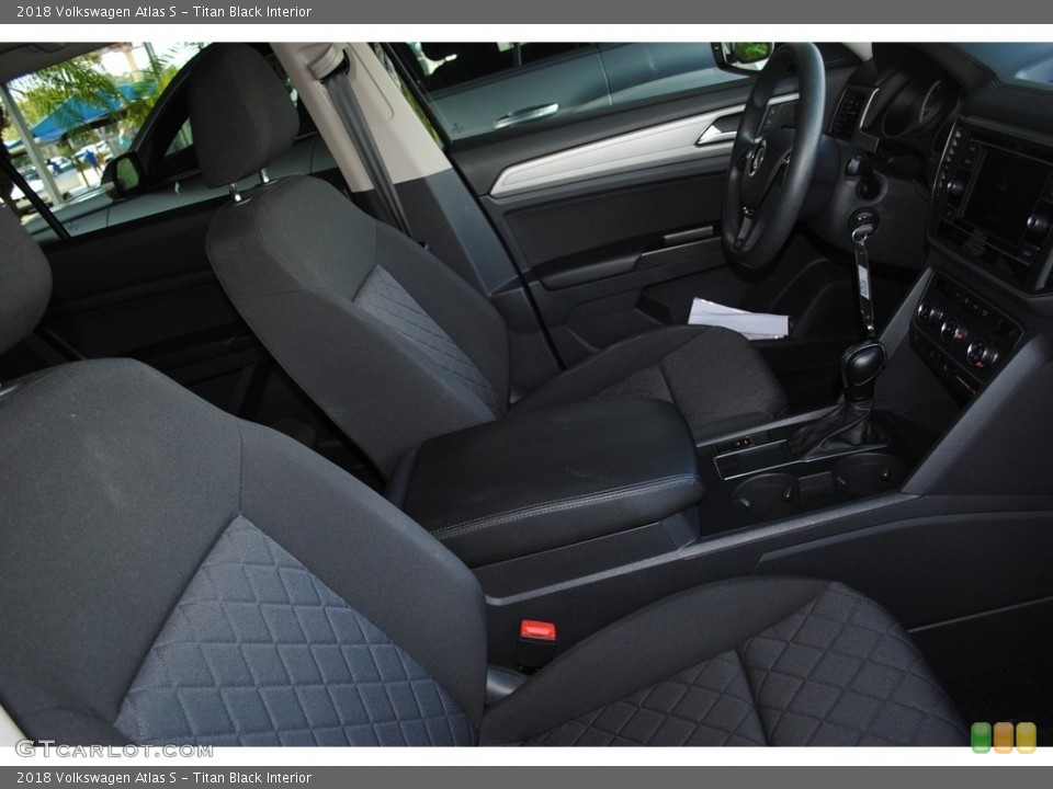 Titan Black Interior Front Seat for the 2018 Volkswagen Atlas S #142055081