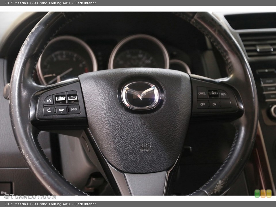 Black Interior Steering Wheel for the 2015 Mazda CX-9 Grand Touring AWD #142055183