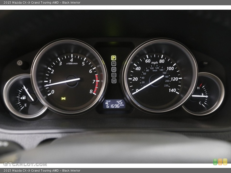 Black Interior Gauges for the 2015 Mazda CX-9 Grand Touring AWD #142055204