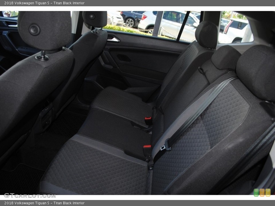 Titan Black Interior Rear Seat for the 2018 Volkswagen Tiguan S #142055876