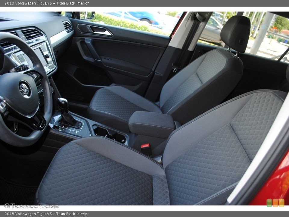 Titan Black Interior Front Seat for the 2018 Volkswagen Tiguan S #142055899
