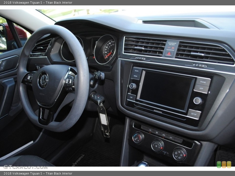 Titan Black Interior Controls for the 2018 Volkswagen Tiguan S #142056027
