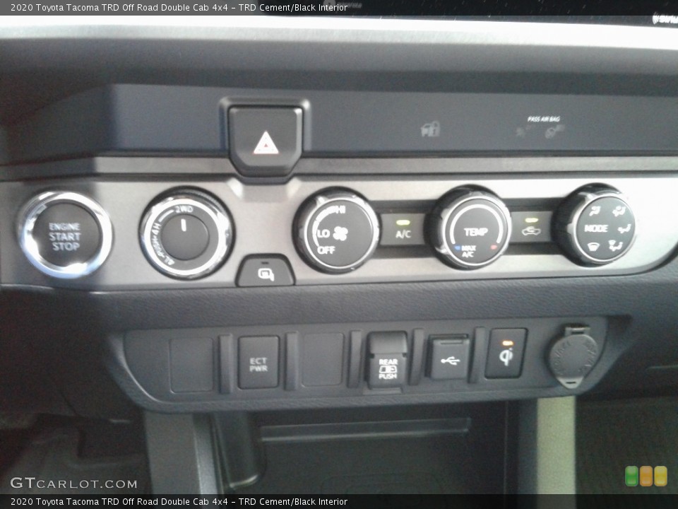 TRD Cement/Black Interior Controls for the 2020 Toyota Tacoma TRD Off Road Double Cab 4x4 #142060191