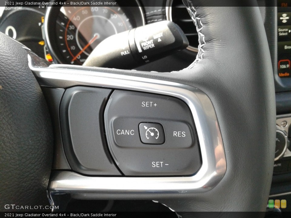 Black/Dark Saddle Interior Steering Wheel for the 2021 Jeep Gladiator Overland 4x4 #142061562