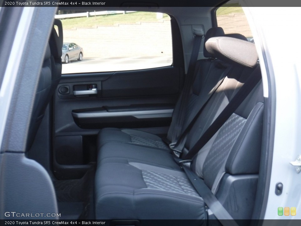Black Interior Rear Seat for the 2020 Toyota Tundra SR5 CrewMax 4x4 #142063881