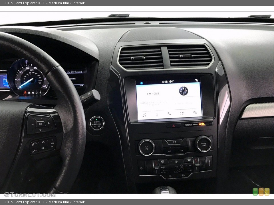 Medium Black Interior Controls for the 2019 Ford Explorer XLT #142064592