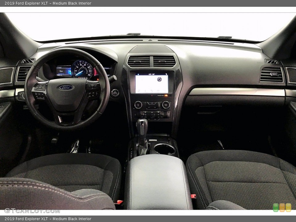 Medium Black Interior Prime Interior for the 2019 Ford Explorer XLT #142064731