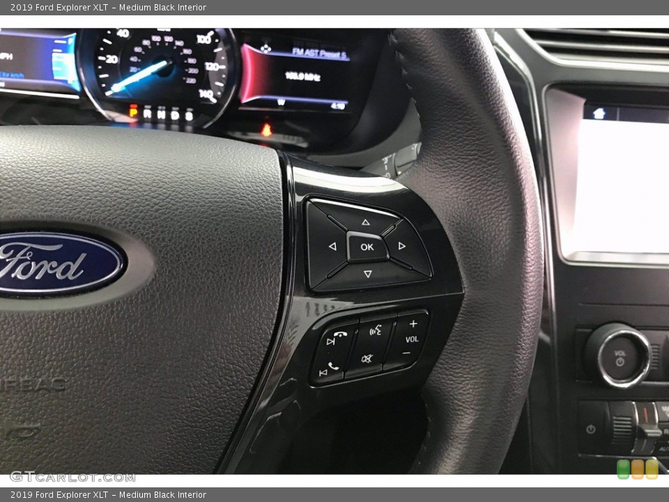 Medium Black Interior Steering Wheel for the 2019 Ford Explorer XLT #142064823