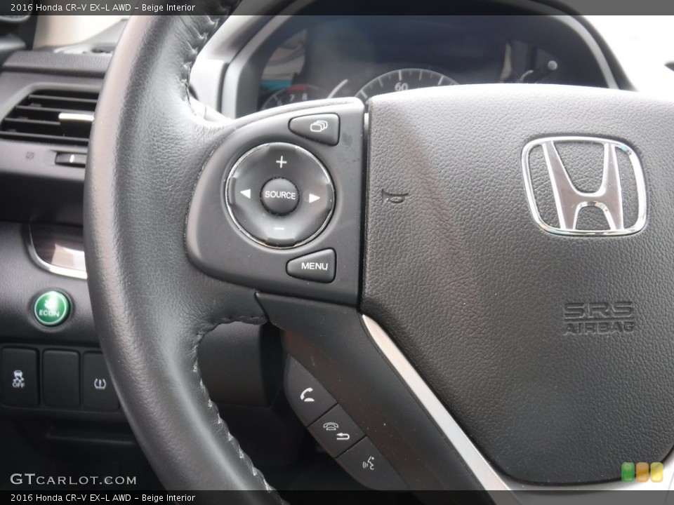 Beige Interior Steering Wheel for the 2016 Honda CR-V EX-L AWD #142065670