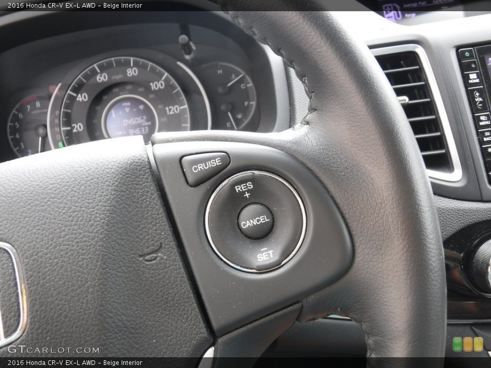 Beige Interior Steering Wheel for the 2016 Honda CR-V EX-L AWD #142065679