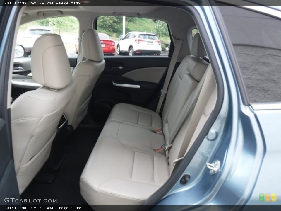 Beige Interior Rear Seat for the 2016 Honda CR-V EX-L AWD #142065686
