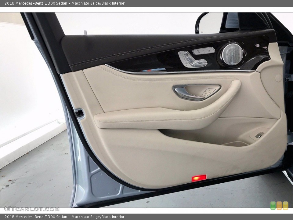 Macchiato Beige/Black Interior Door Panel for the 2018 Mercedes-Benz E 300 Sedan #142066690