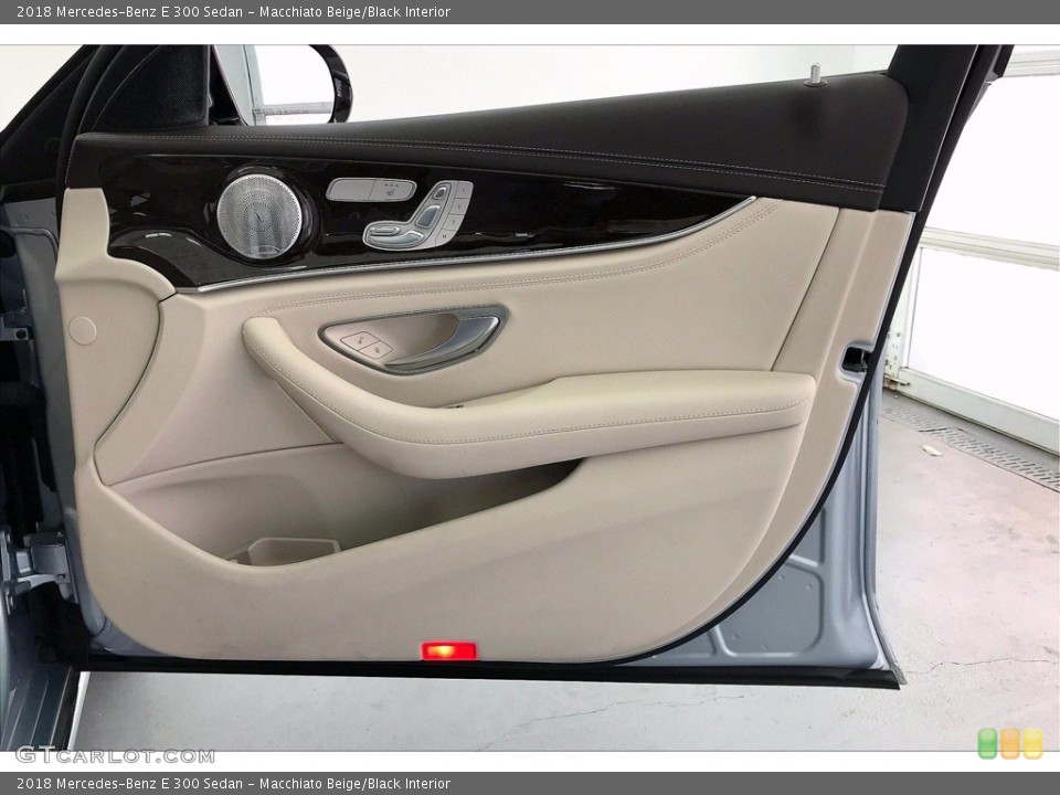 Macchiato Beige/Black Interior Door Panel for the 2018 Mercedes-Benz E 300 Sedan #142066699