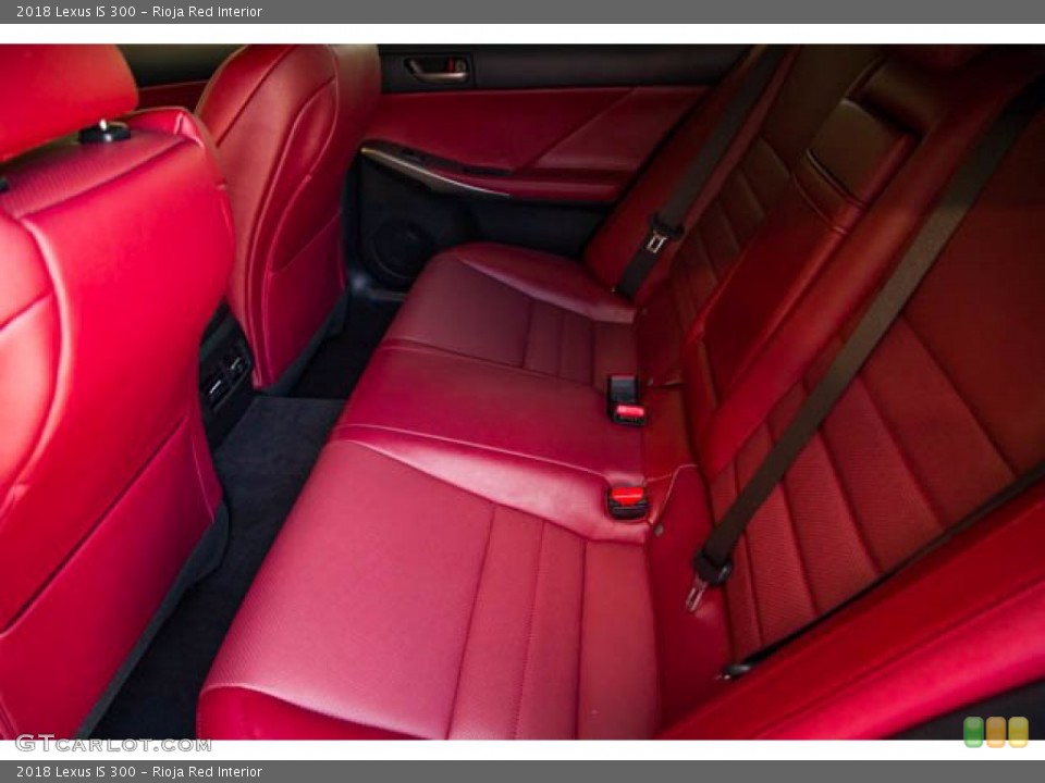 Rioja Red Interior Rear Seat for the 2018 Lexus IS 300 #142071314