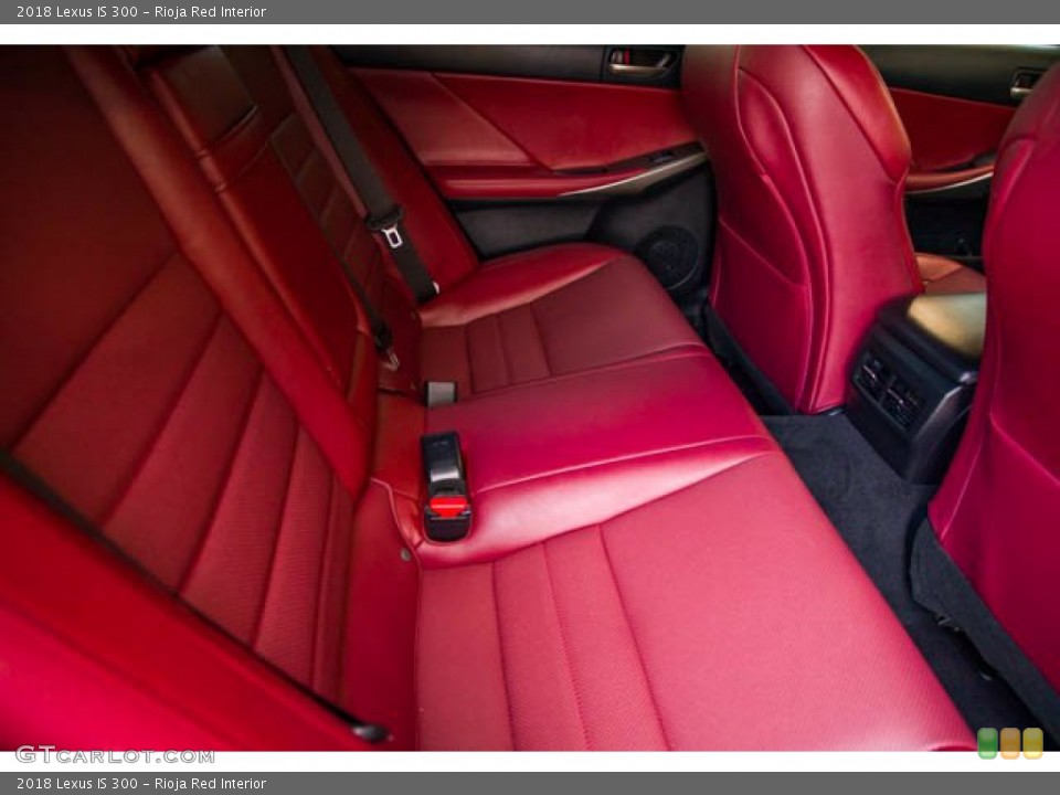 Rioja Red Interior Rear Seat for the 2018 Lexus IS 300 #142071728
