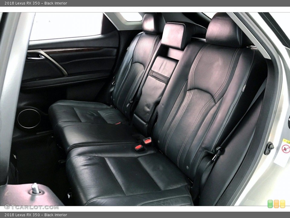Black Interior Rear Seat for the 2018 Lexus RX 350 #142075169