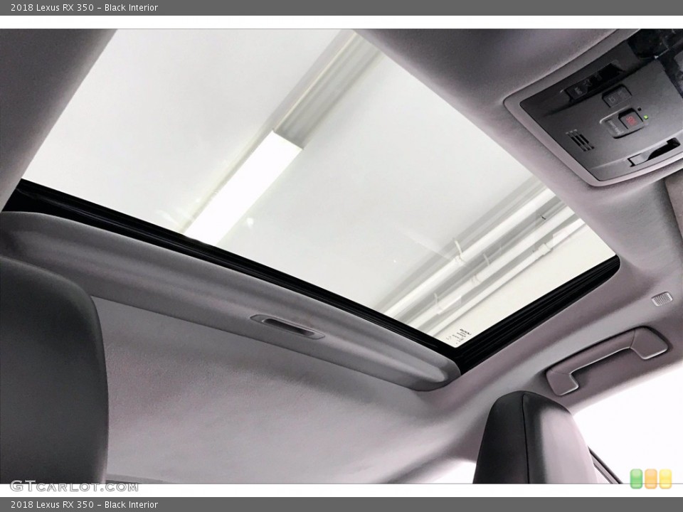 Black Interior Sunroof for the 2018 Lexus RX 350 #142075250