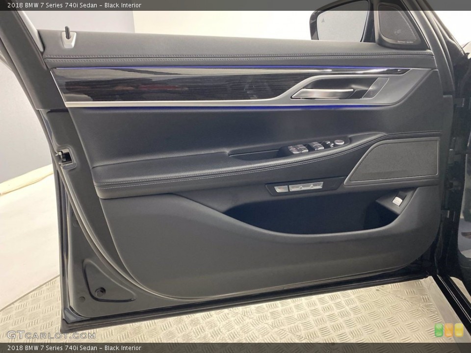 Black Interior Door Panel for the 2018 BMW 7 Series 740i Sedan #142075544