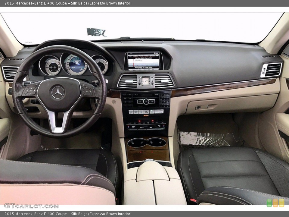 Silk Beige/Espresso Brown Interior Dashboard for the 2015 Mercedes-Benz E 400 Coupe #142075862