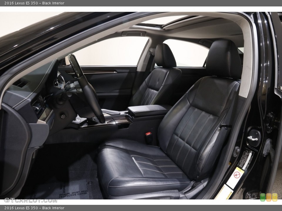 Black Interior Front Seat for the 2016 Lexus ES 350 #142081986