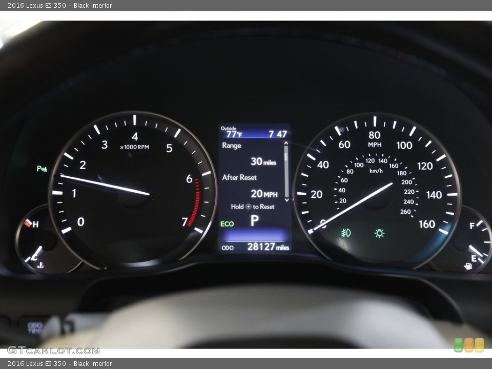 Black Interior Gauges for the 2016 Lexus ES 350 #142082046