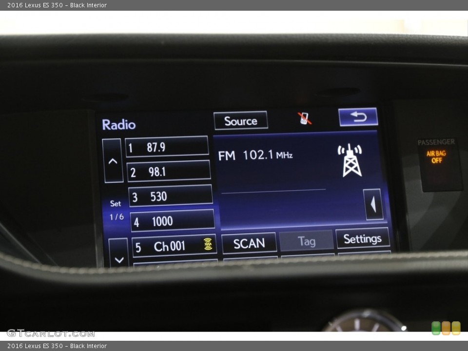 Black Interior Audio System for the 2016 Lexus ES 350 #142082106