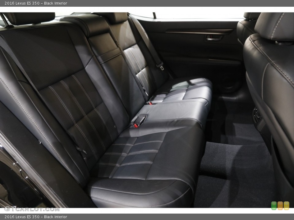 Black Interior Rear Seat for the 2016 Lexus ES 350 #142082253
