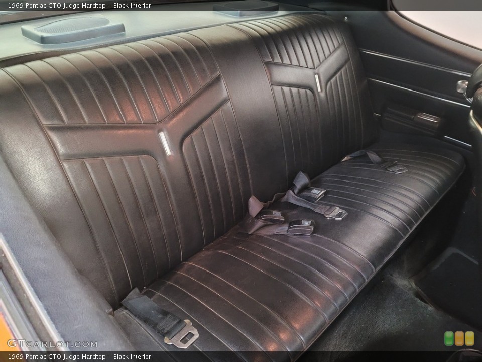 Black Interior Rear Seat for the 1969 Pontiac GTO Judge Hardtop #142084476