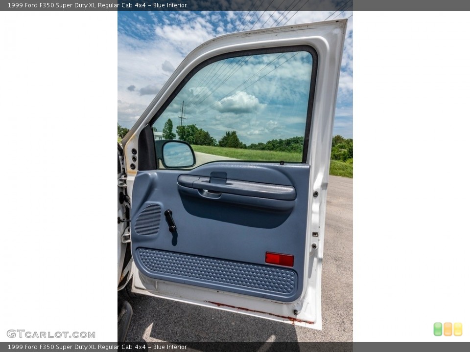 Blue Interior Door Panel for the 1999 Ford F350 Super Duty XL Regular Cab 4x4 #142084608