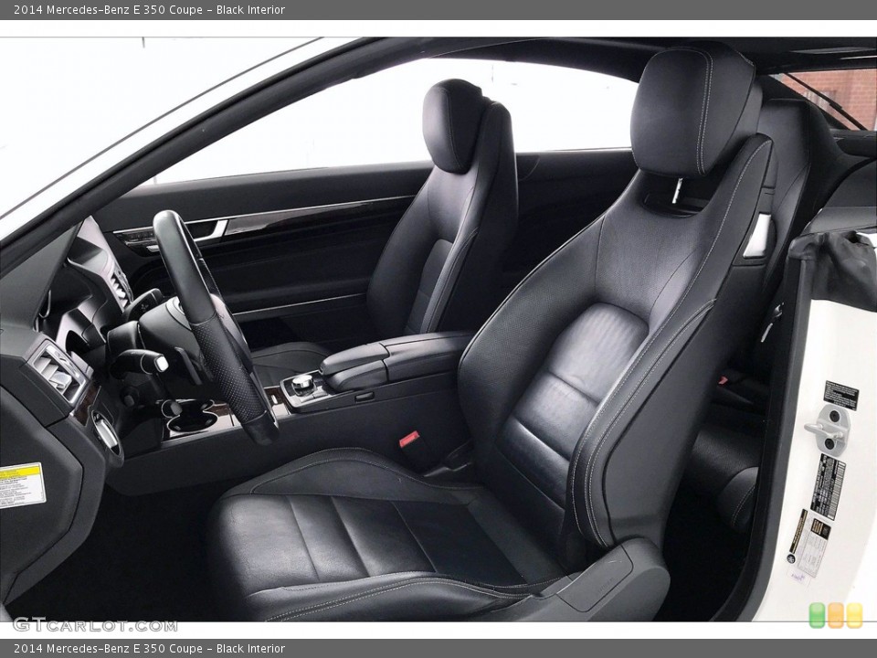 Black Interior Front Seat for the 2014 Mercedes-Benz E 350 Coupe #142091394