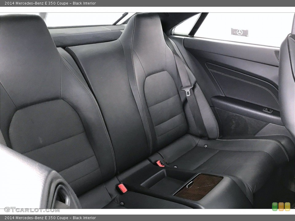 Black Interior Rear Seat for the 2014 Mercedes-Benz E 350 Coupe #142091409