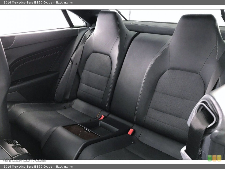 Black Interior Rear Seat for the 2014 Mercedes-Benz E 350 Coupe #142091426