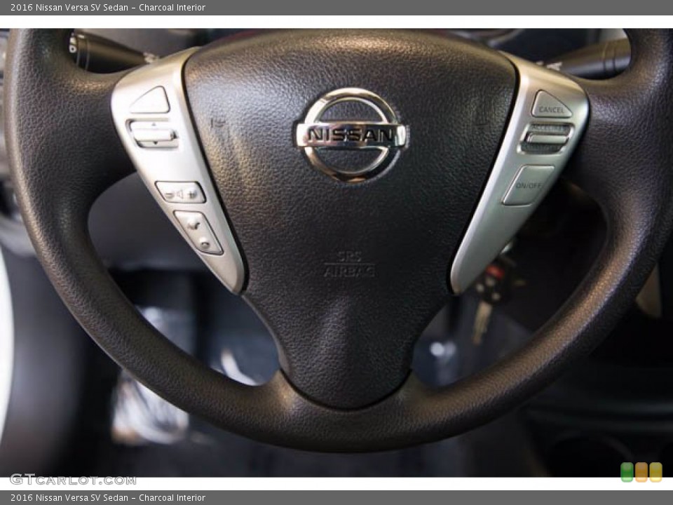 Charcoal Interior Steering Wheel for the 2016 Nissan Versa SV Sedan #142093293
