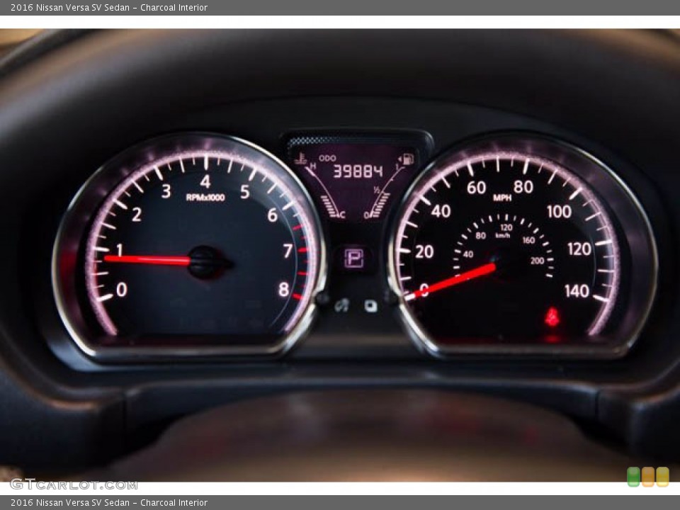 Charcoal Interior Gauges for the 2016 Nissan Versa SV Sedan #142093353
