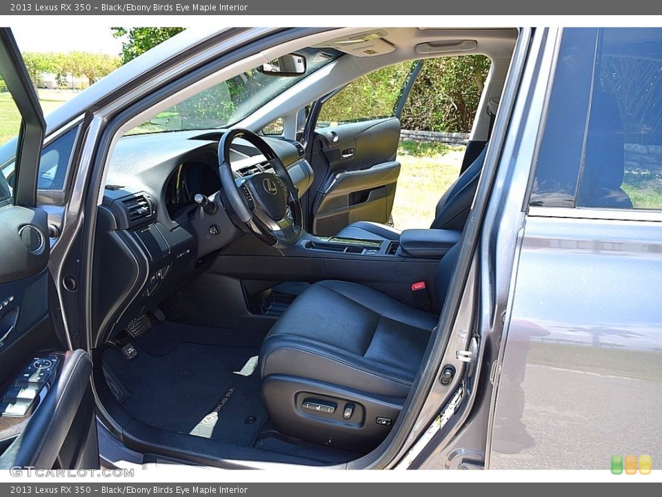 Black/Ebony Birds Eye Maple Interior Front Seat for the 2013 Lexus RX 350 #142094231