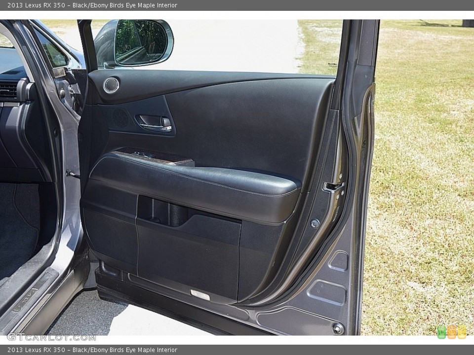 Black/Ebony Birds Eye Maple Interior Door Panel for the 2013 Lexus RX 350 #142094270
